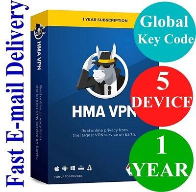 Global Key Code HMA VPN 5 Devices 1 year subscription