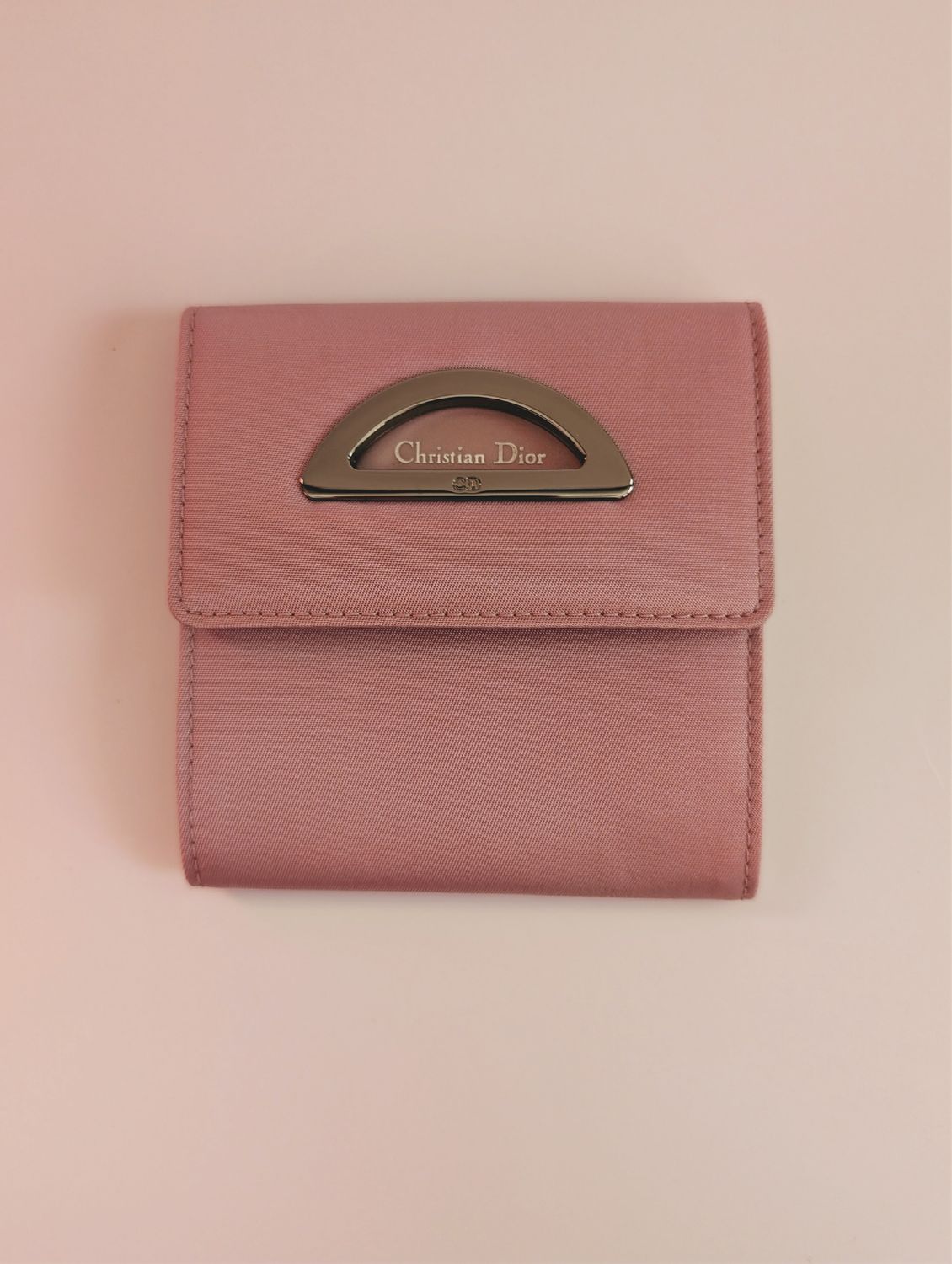 CHRISTIAN DIOR Late 80&#39;s/Early 90&#39;s Light Mauve Coin Purse/Wallet