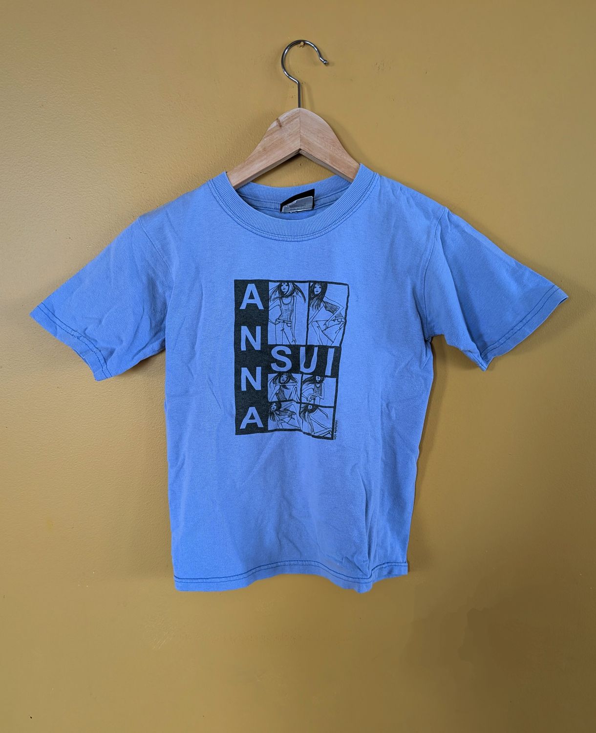 ANNA SUI Early 00&#39;s Lavender Baby Tee XS