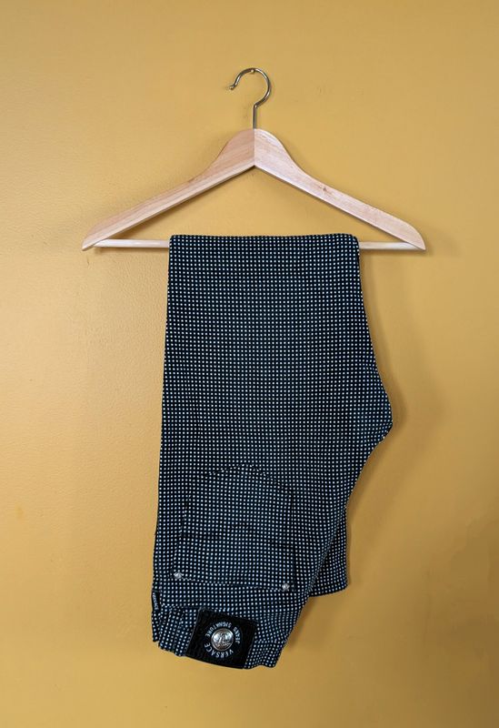 VERSACE Early 90&#39;s High Waisted Black/White Jeans 30