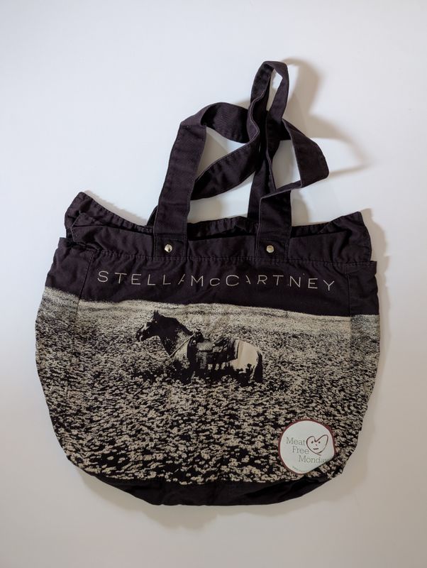 STELLA MCCARTNEY Meat Free Monday Cotton Tote Bag
