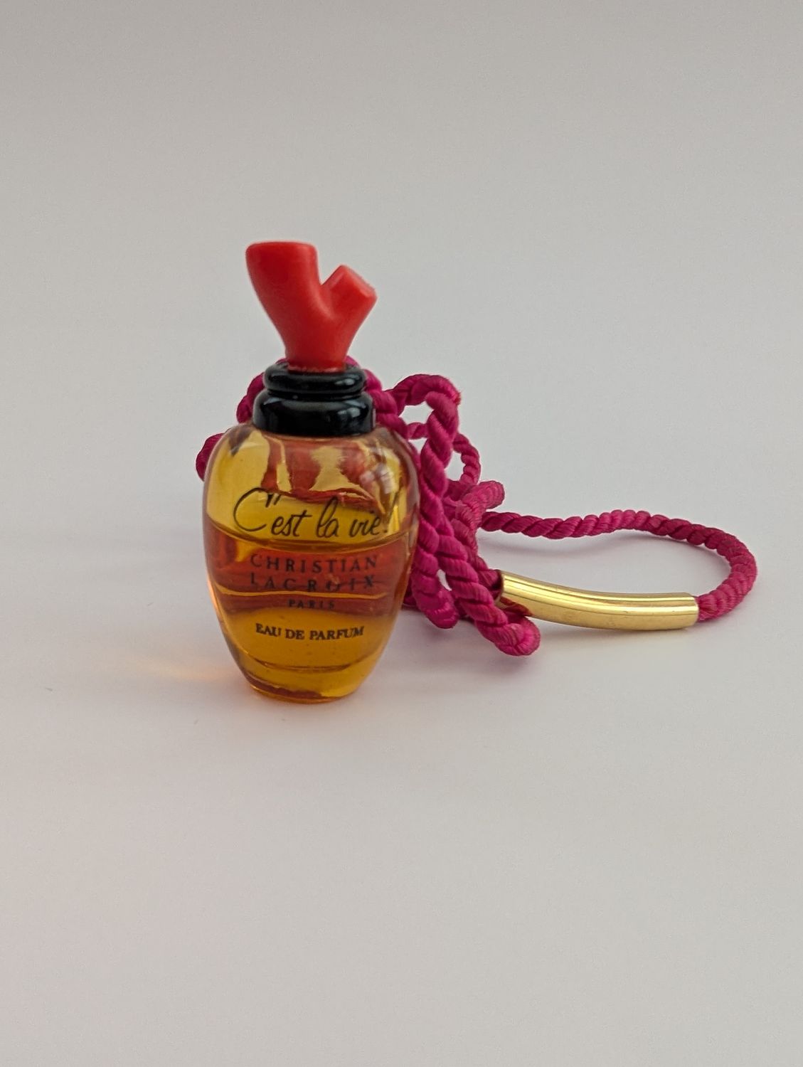 CHRISTIAN LACROIX 1990 C&#39;est La Vie! Perfume Pendant Necklace