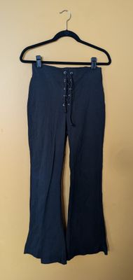 JOE BENBASSET 1990s Deadstock Bell Bottom Black Leggings L
