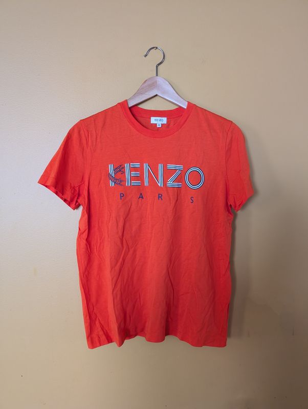 KENZO PARIS Orange Tiger Short Sleeve Tee Size XL