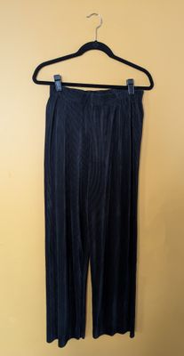 JOE BENBASSET Deadstock Early 1990&#39;s Black Pleated Wide Leg Pants US M