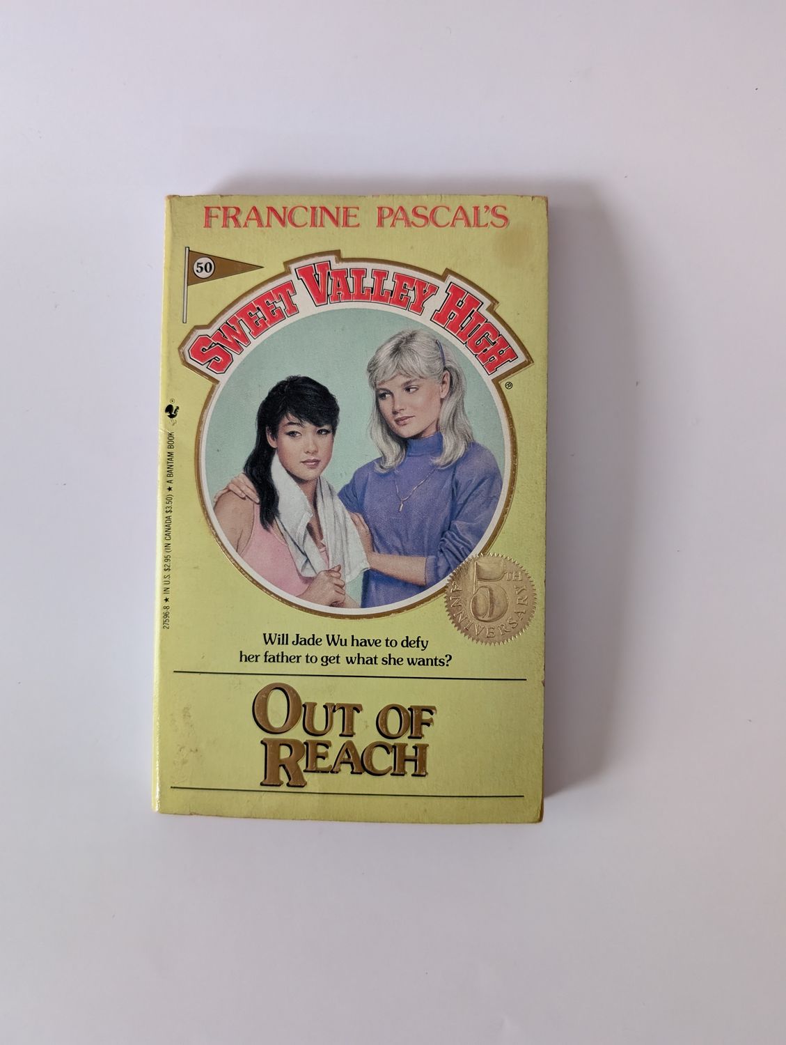 SWEET VALLEY HIGH #50/5th Anniversary Out of Reach Paperback Book