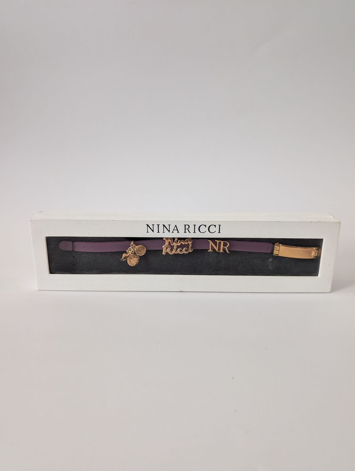 NINA RICCI Deadstock  Boxed Purple Jelly Bracelet
