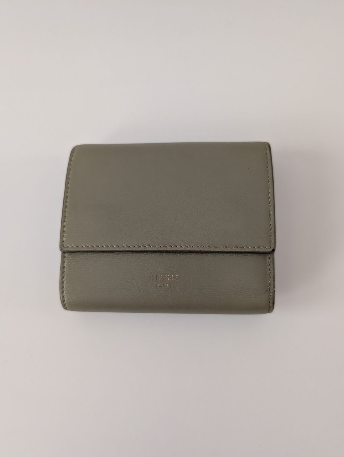 CELINE Dark Taupe Bi-fold Wallet