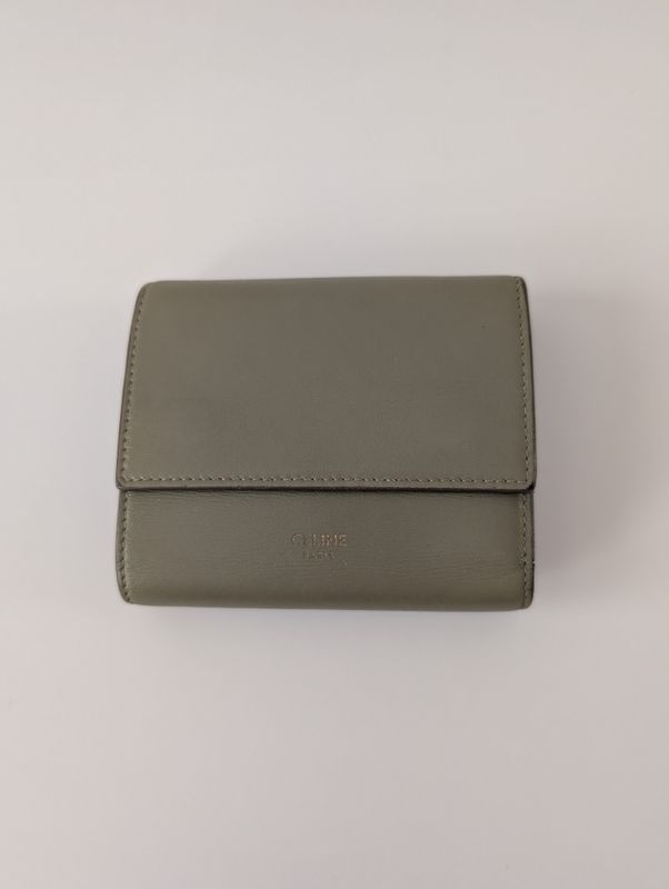 CELINE Dark Taupe Bi-fold Wallet