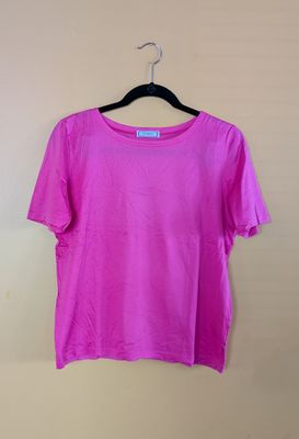 YSL Hot Pink Deadstock Short Sleeve T-shirt New with Defect Size S/M