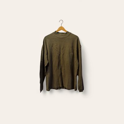 ARMANI JEANS Men&#39;s Gray Long Sleeve Top size L