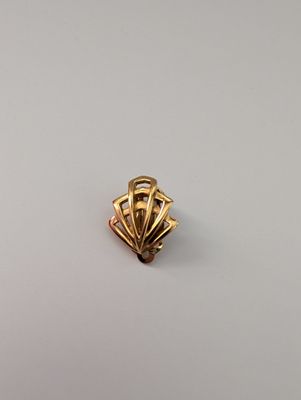 GIVENCHY Signed Single Clip Earring (ART DECO FAN)