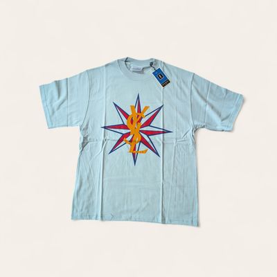 YSL Deadstock Men&#39;s Blue T-Shirt SZ M