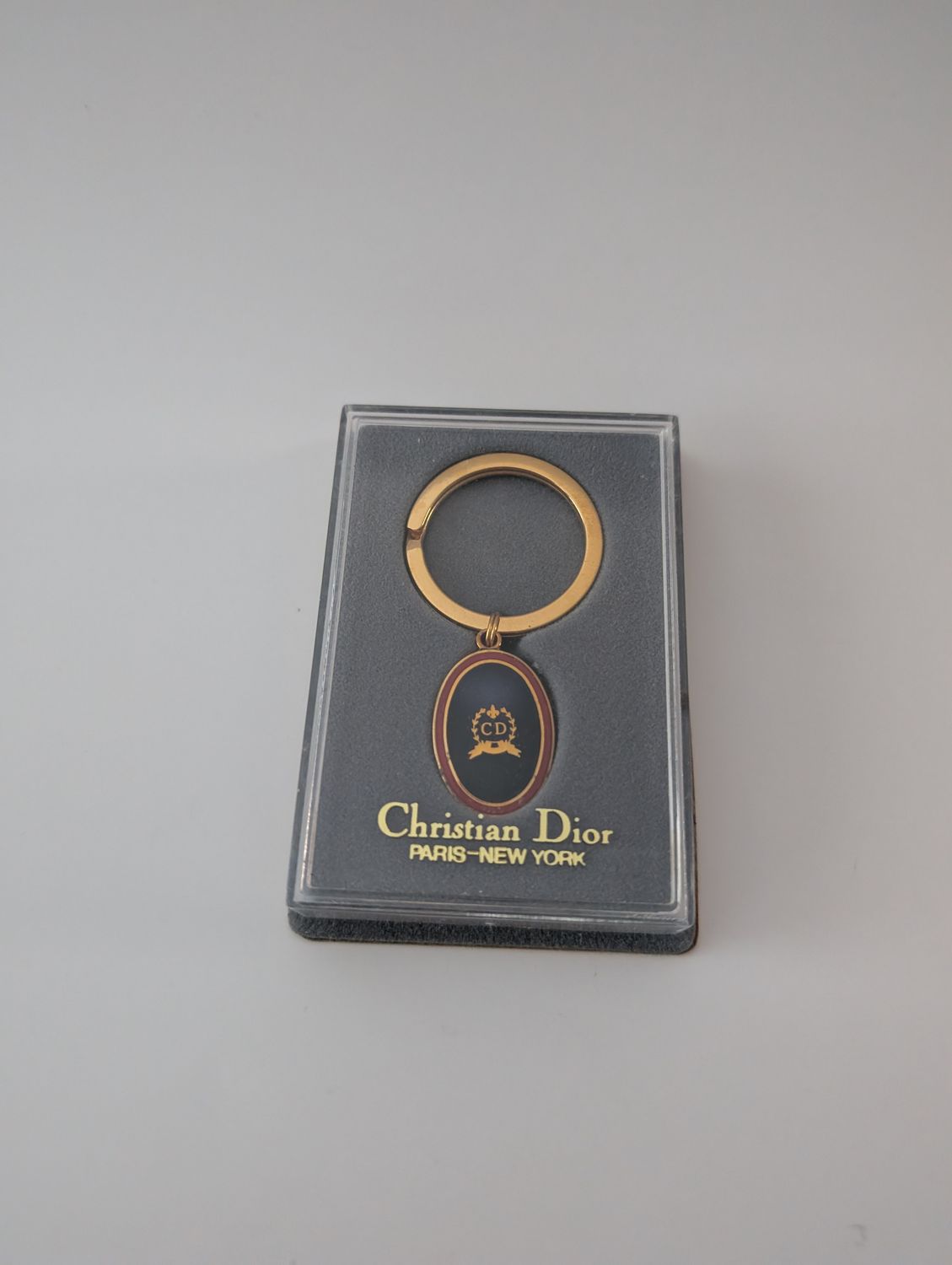 CHRISTIAN DIOR Deadstock 1980s Boxed Key Ring