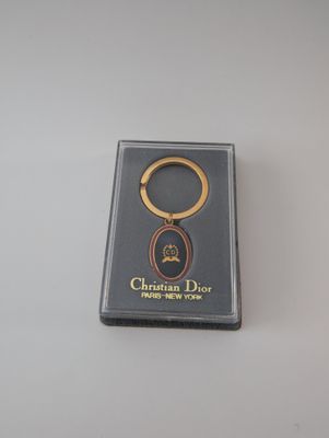 CHRISTIAN DIOR Deadstock 1980s Boxed Key Ring
