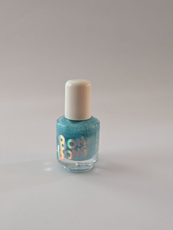 BON BONS Deadstock Nail Polish Lt Blue Metallic