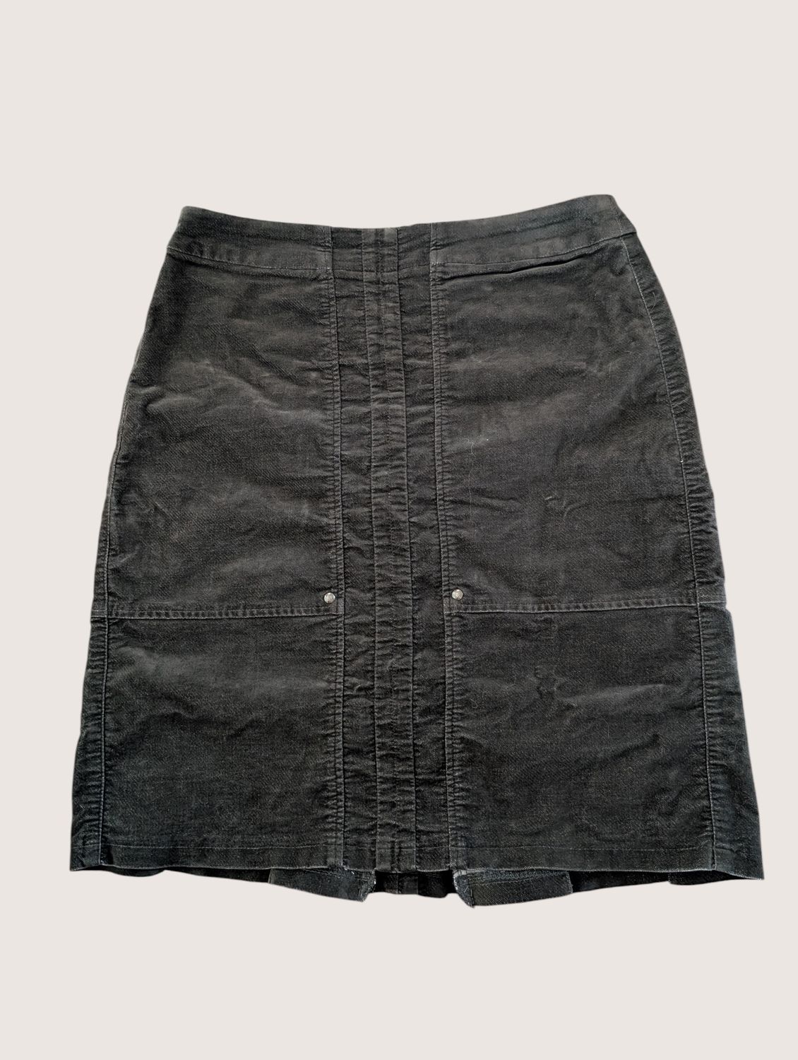 KARL LAGERFELD Black Corduroy Short Skirt SZ 2