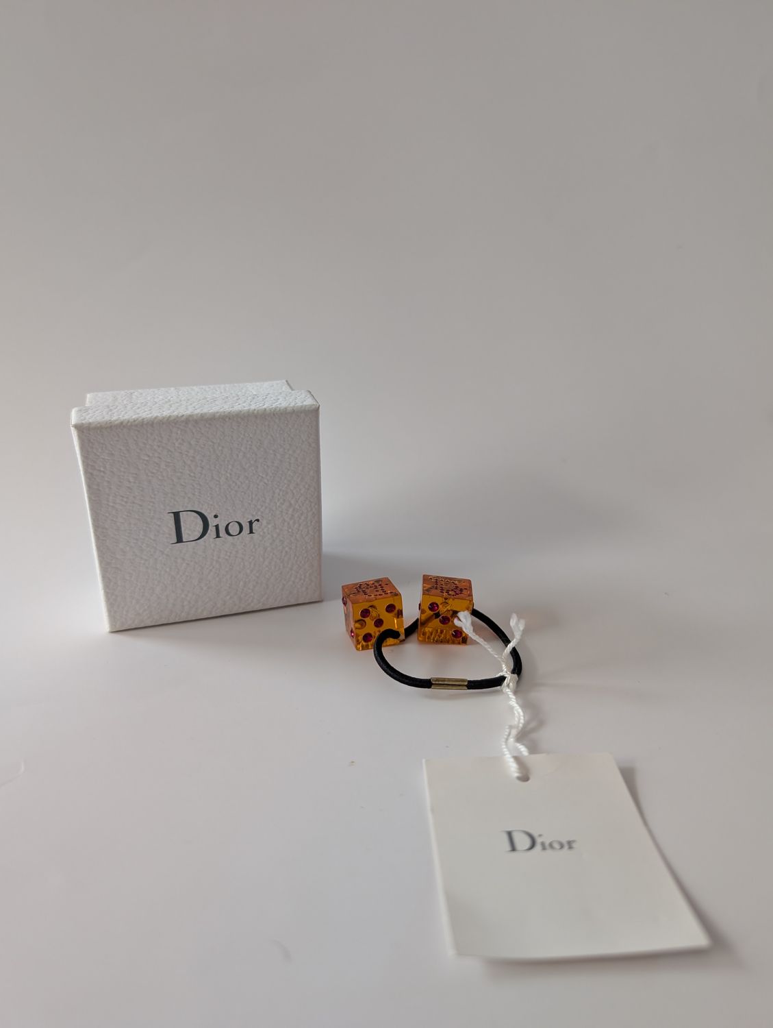 DIOR 2004 Galiano Era Deadstock Dice Hair Elastic
