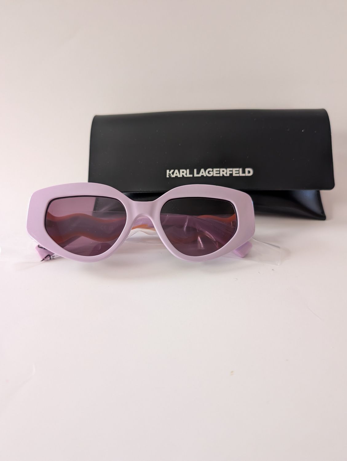 KARL LAGERFELD 80's Inspired Lilac/Orange  Sunglasses- BRAND NEW