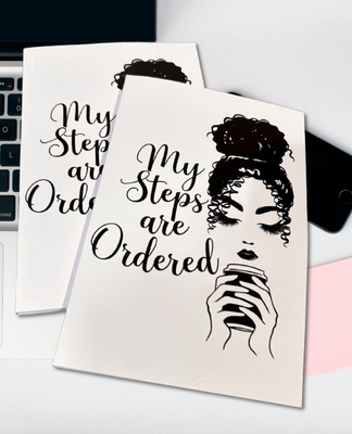 My Steps Are Ordered | Motivational Notebook (Paperback)