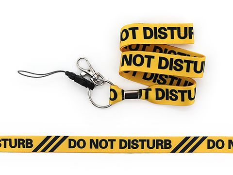 Lanyard Yellow - DO NOT DISTURB