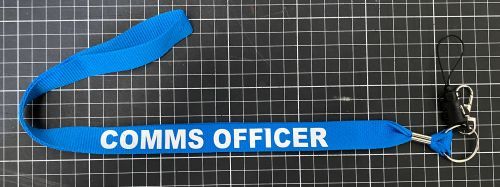 Lanyard BLUE  - COMMS OFFICER