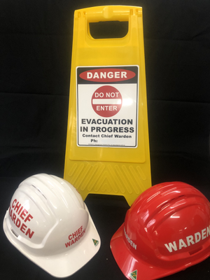 Evacuation In Progress Sign