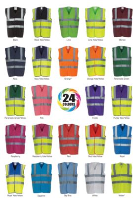 Safety Vests Hi-Viz Day Night - Custom