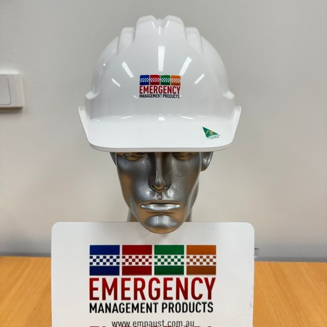 Fully Custom Warden / OHS Helmet wording and logo application