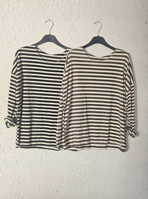 Jersey rayas punto fino largo