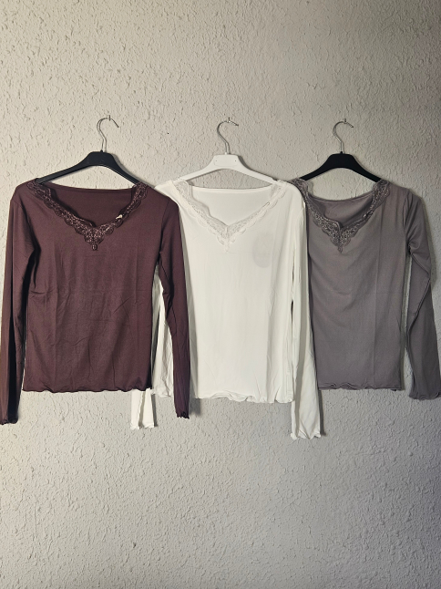 Camisetas lenceras manga larga
