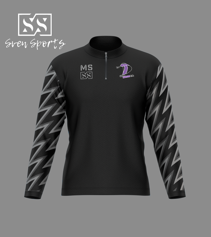 1/4 Zip Top Blackout 