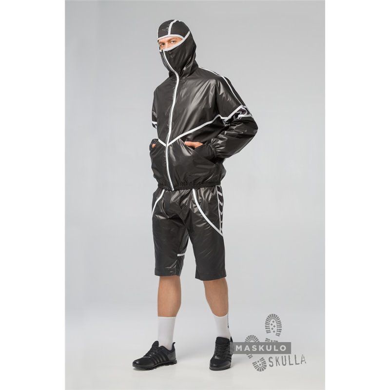 MASKULO - Men�s Fetish Windbreaker Jacket White - 2XL