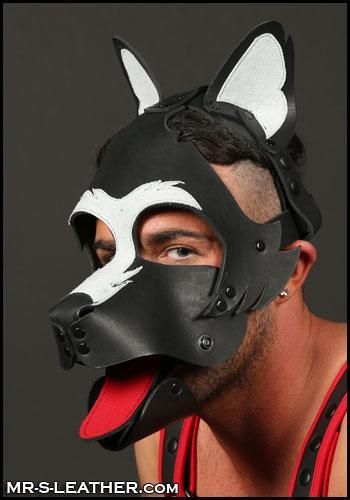 Mr-S Leather Howler Muzzle: Light Grey