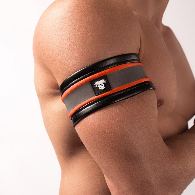 MASKULO- Youngero Spandex Biceps Band Neon Orange - L