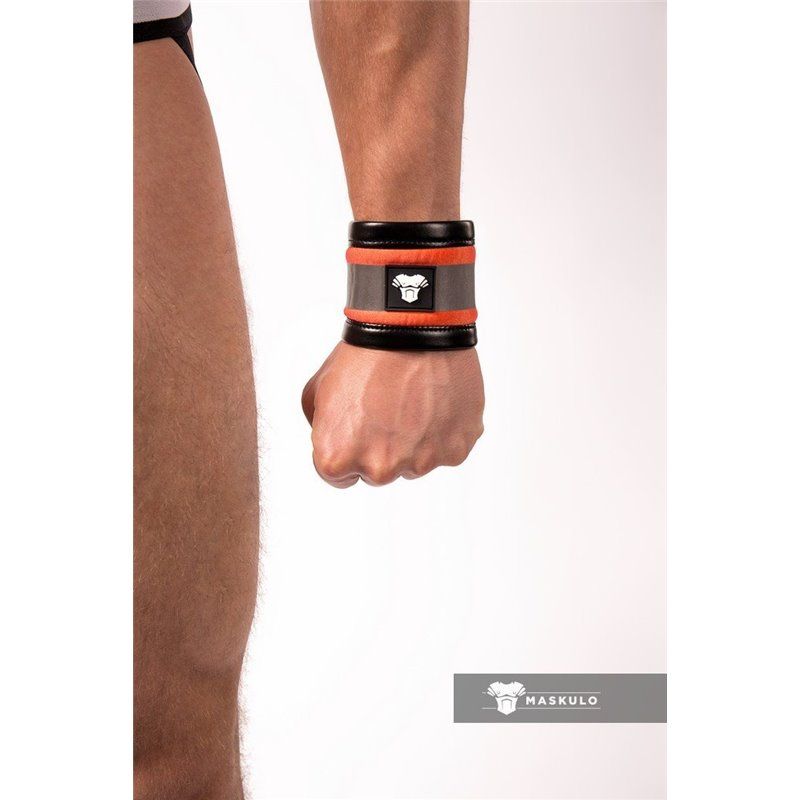 MASKULO - Spandex Wrist Band Neon Orange  S