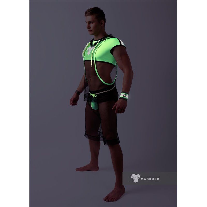 MASKULO - Spandex Wrist Band Neon Green - M
