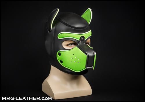 Mr-S Neoprene Puppy Hood: Lime Green