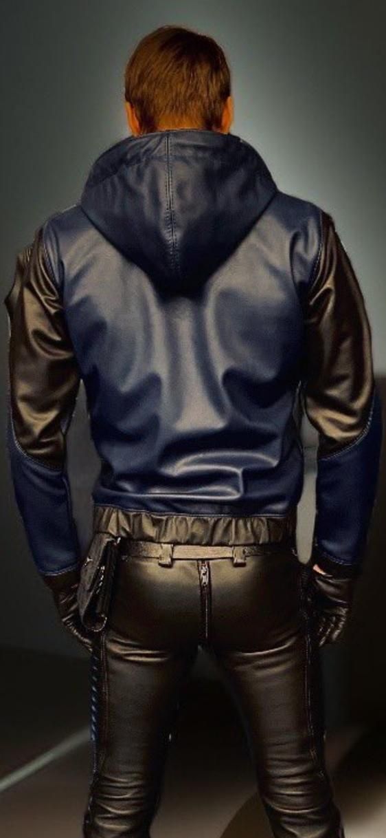 Addikt Thin Hooded Leather jacket