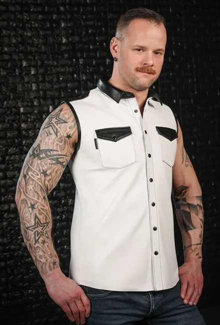 Addikt Sleeveless Shirt With Piping