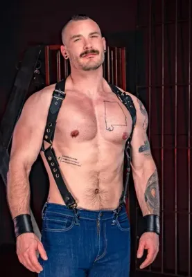 Addikt Leather Classic Suspender Harness