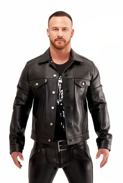 Addikt Leather Trucker jacket