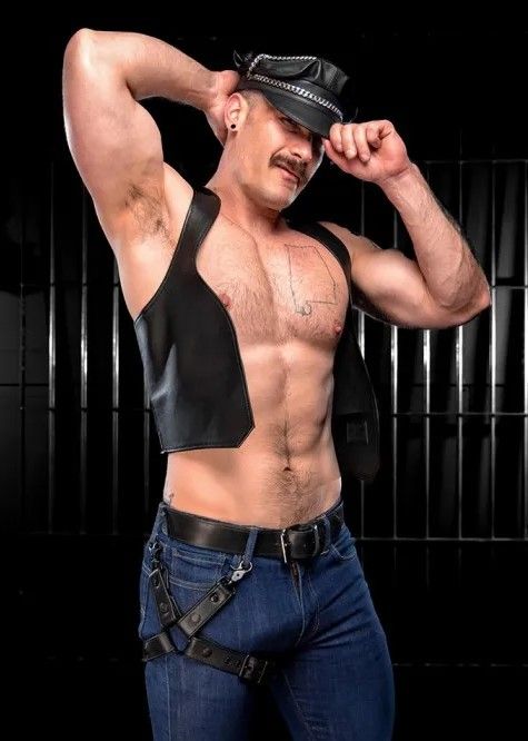 Addikt Leather Leg Harness