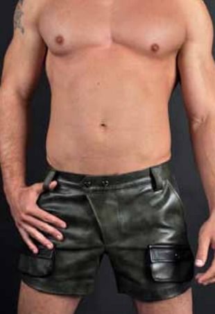 Addikt Corporal Leather Shorts