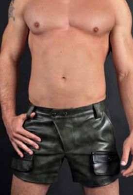 Addikt Corporal Leather Shorts