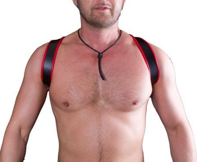 Addikt Leather Classic Braces Combo Harness