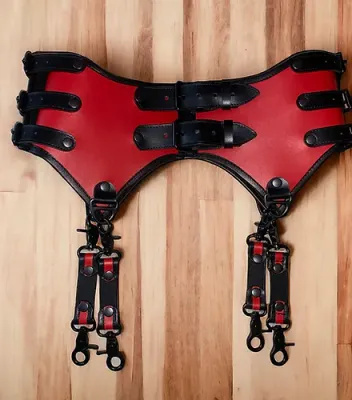 Addikt Leather Dual Color Corset Belt