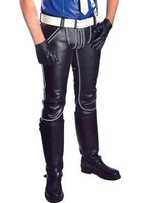 Addikt Leather Flexxer Pants With Piping