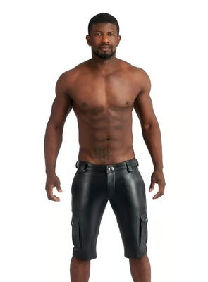 Addikt Cargo Leather Shorts