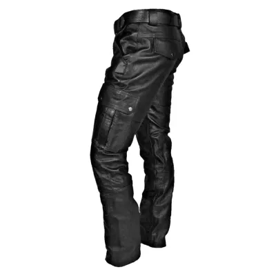 Addikt Cargo Leather Pants